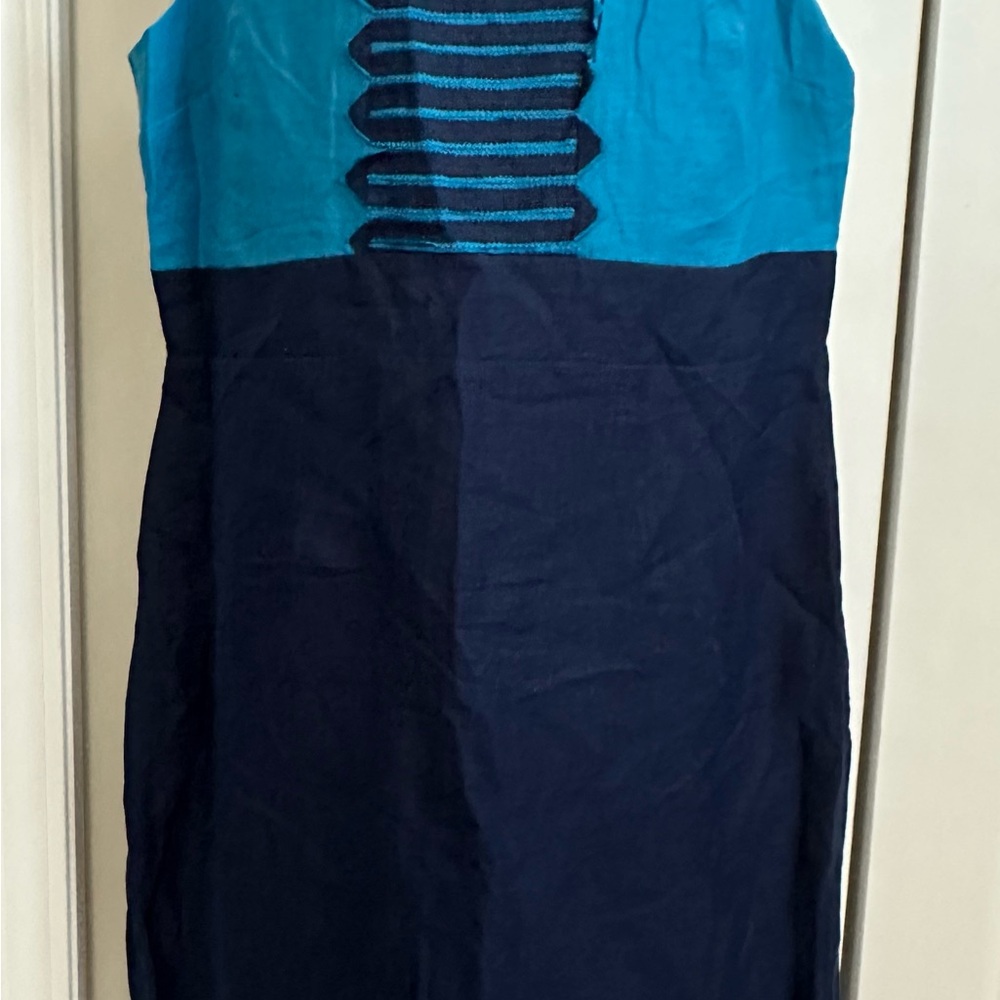 Merona Blue Strapless Sheath Dress for Work
